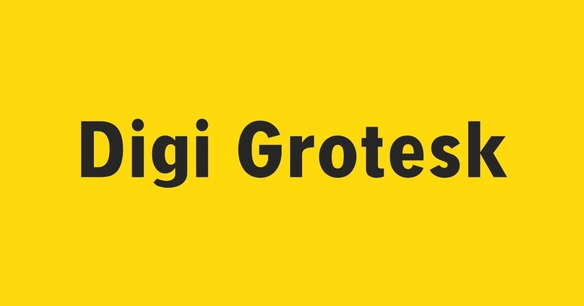 Пример шрифта Digi Grotesk