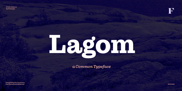 Пример шрифта Lagom