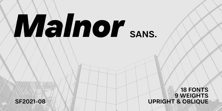 Пример шрифта Malnor Sans