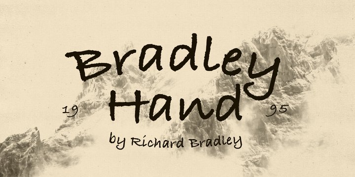Пример шрифта Bradley Hand ITC