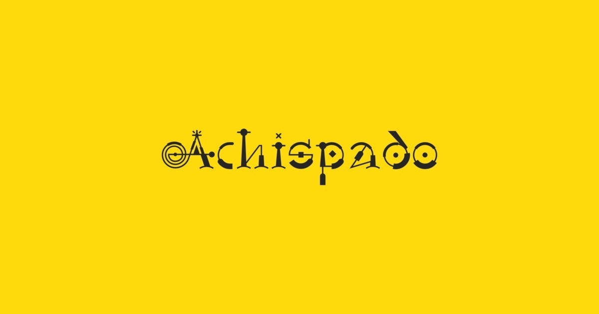 Пример шрифта Achispado