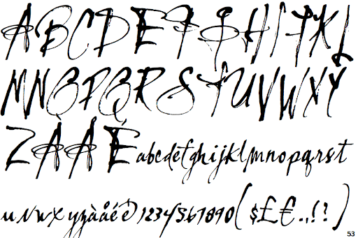 Пример шрифта Lassigue D Mato