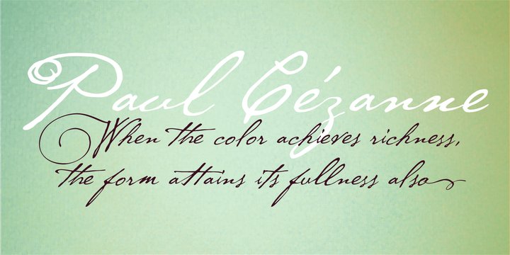 Пример шрифта P22 Cezanne Sketches