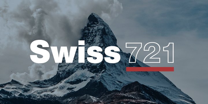 Пример шрифта Swiss 721 Condensed