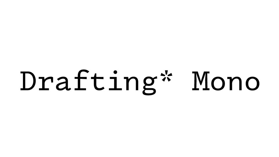 Пример шрифта Drafting Mono