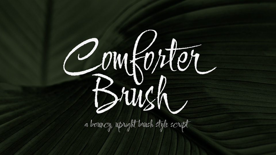 Пример шрифта Comforter Brush