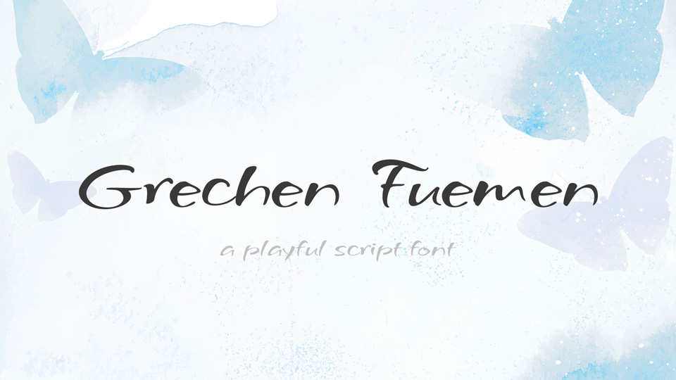 Пример шрифта Grechen Fuemen