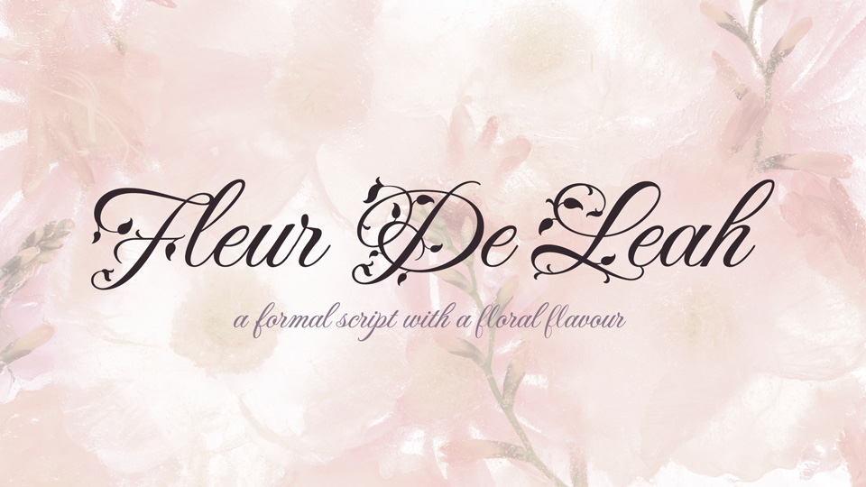 Пример шрифта Fleur De Leah