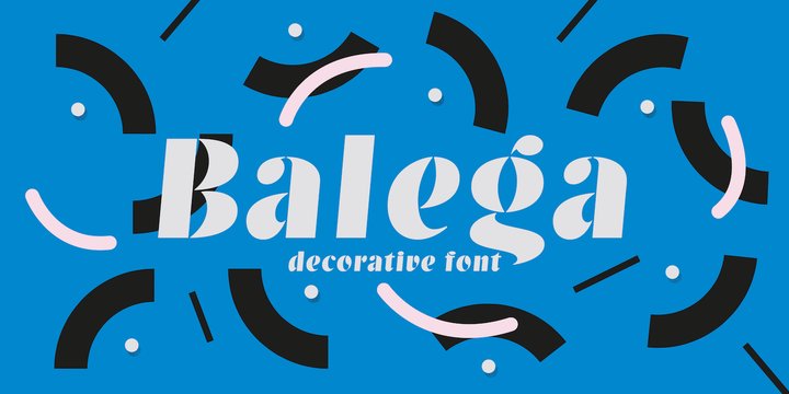 Пример шрифта Balega
