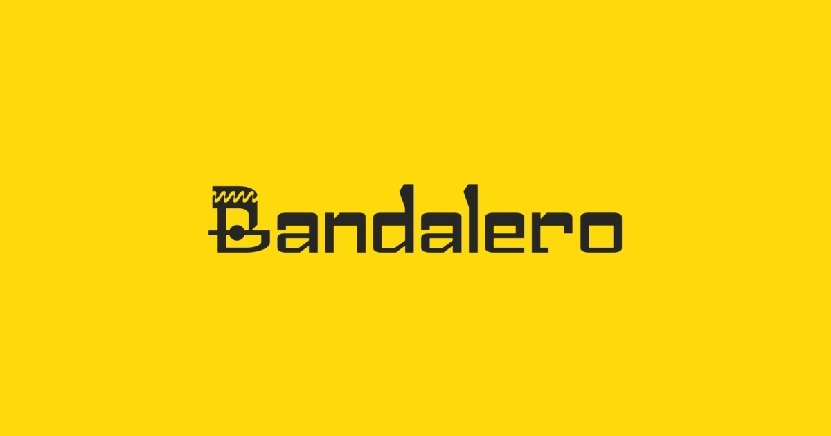 Пример шрифта Bandalero