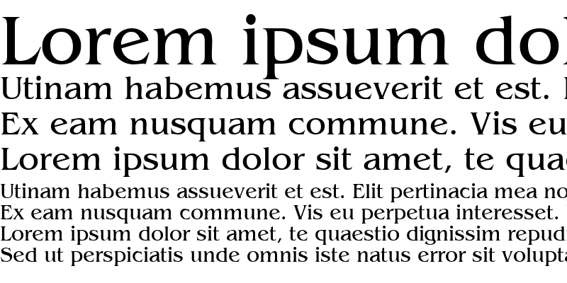Пример шрифта Baldessare