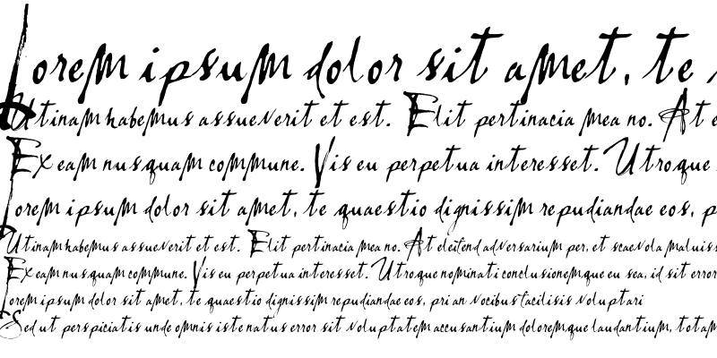 Пример шрифта Lassigue D'mato
