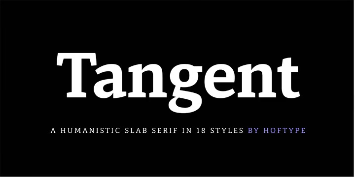Пример шрифта Tangient Serif