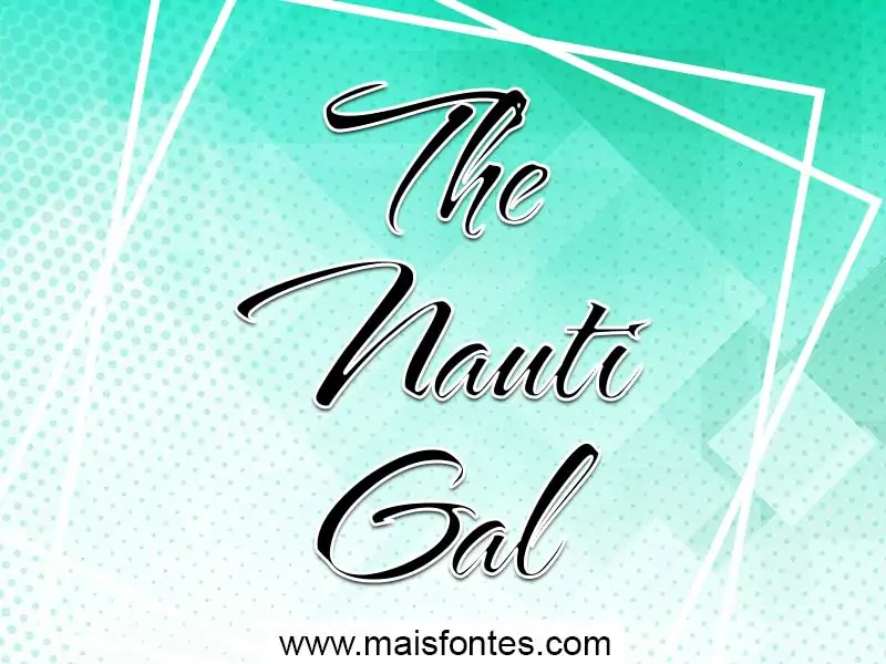 Пример шрифта The Nauti Gal