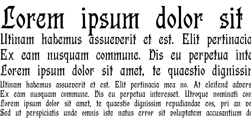 Пример шрифта Descant