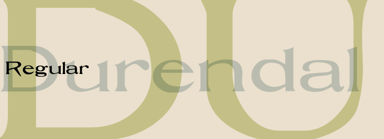 Пример шрифта Durendal