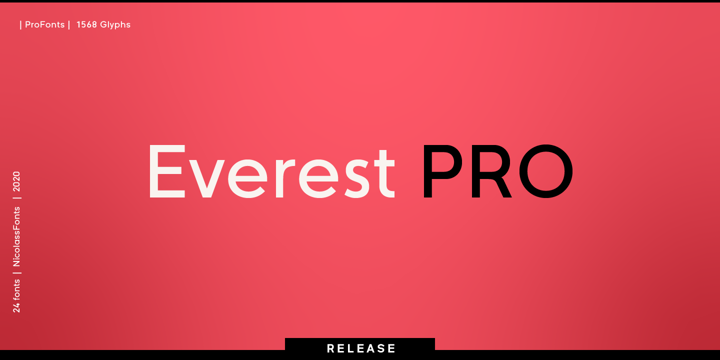 Пример шрифта Everest Pro Regular