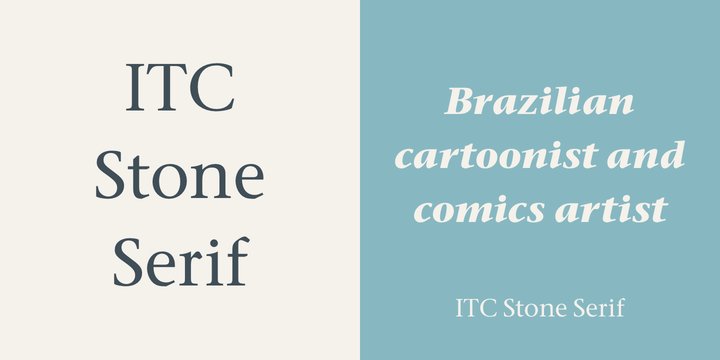 Пример шрифта Stone Serif ITC Medium Italic