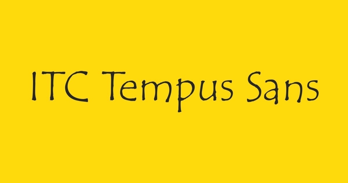 Пример шрифта Tempus ITC