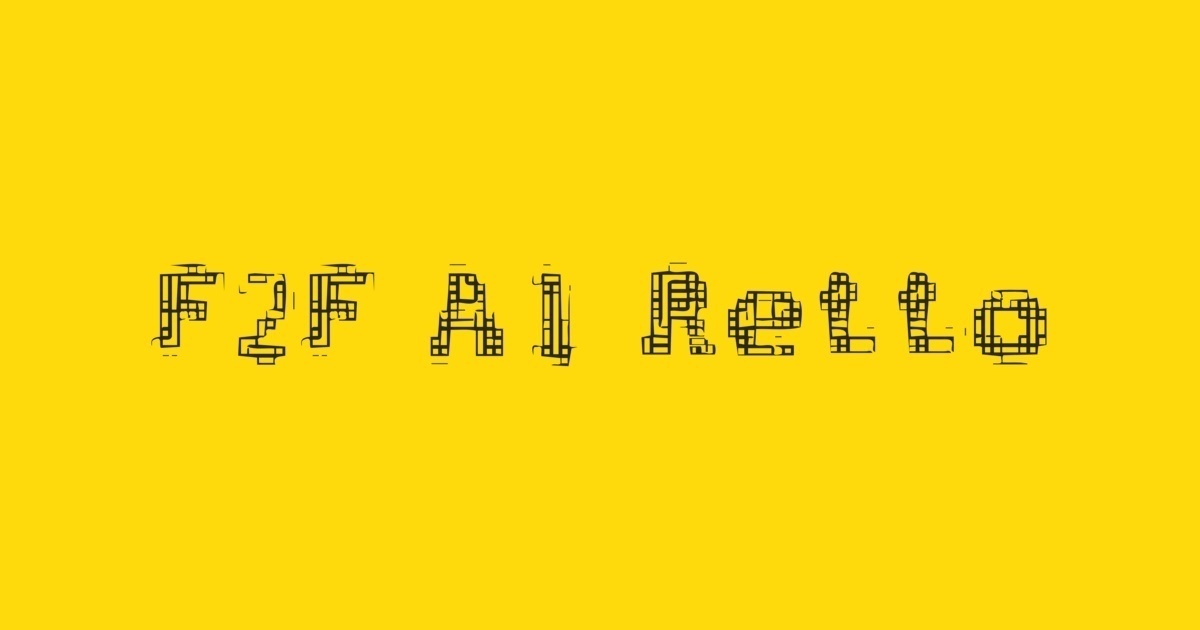 Пример шрифта F2F Al Retto