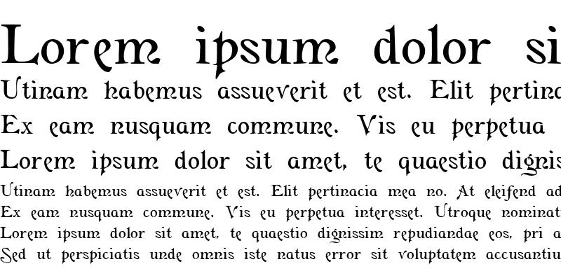Пример шрифта Flaubert