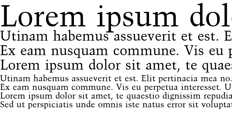 Пример шрифта Hauteclaire