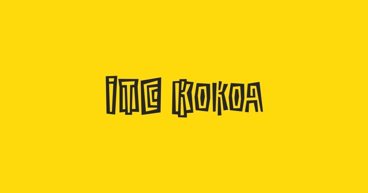 Пример шрифта Kokoa ITC