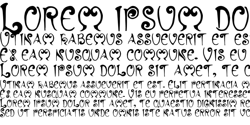 Пример шрифта Hyacinth