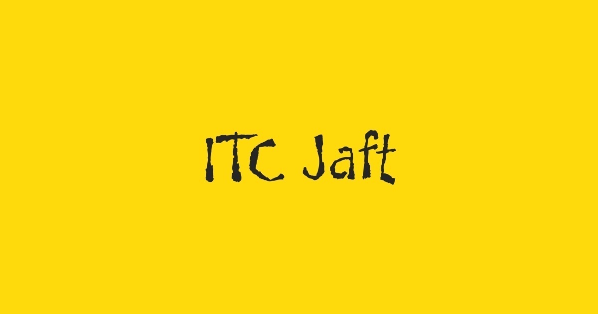 Пример шрифта Jaft ITC