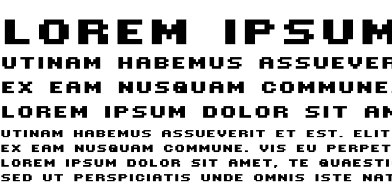 Пример шрифта Mini 7