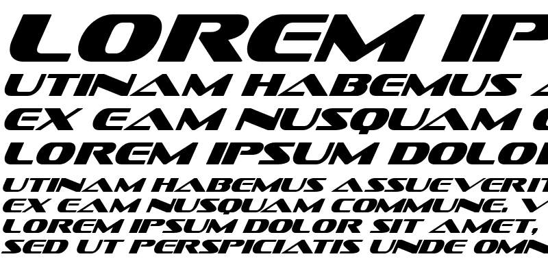 Пример шрифта Sofachrome Italic