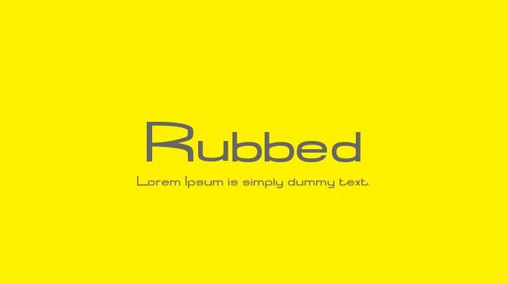 Пример шрифта Rubbed
