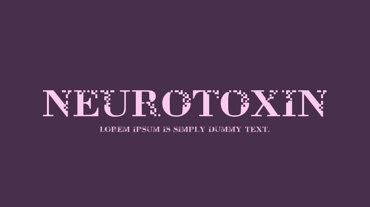 Пример шрифта Neurotoxin
