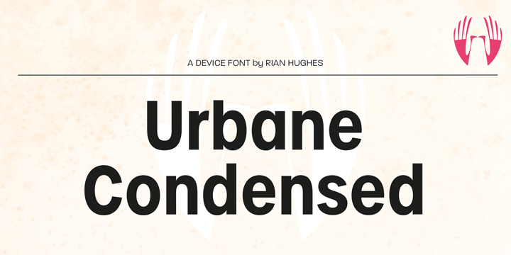 Пример шрифта Urbane Condensed Thin