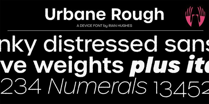 Пример шрифта Urbane Rough Bold Italic