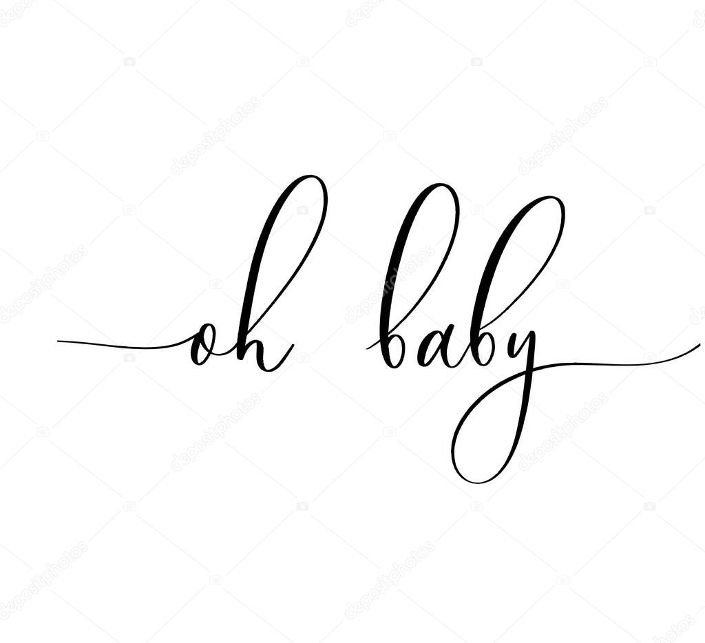 Пример шрифта Oooh Baby