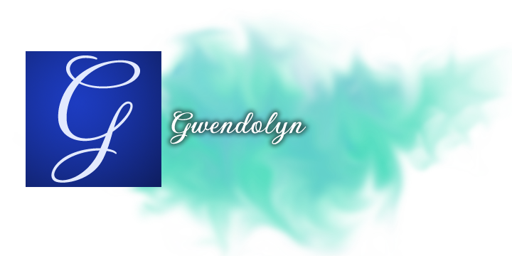 Пример шрифта Gwendolyn