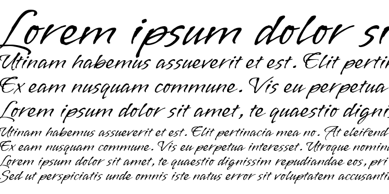 Пример шрифта Vujahday Script