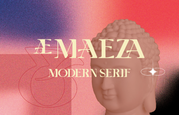 Пример шрифта AE Maeza