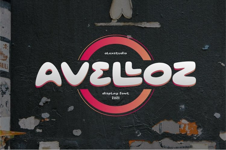 Пример шрифта Avelloz Regular