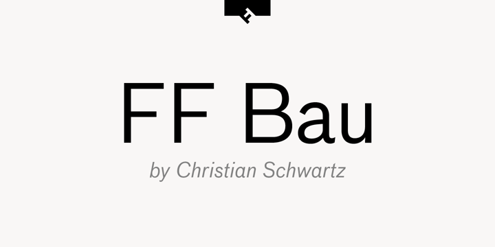 Пример шрифта FF Bau Pro
