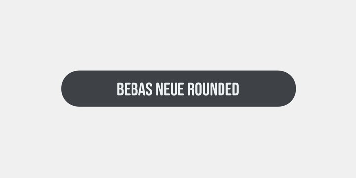 Пример шрифта Bebas Neue Rounded Regular