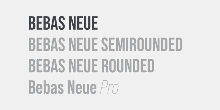 Пример шрифта Bebas Neue SemiRounded