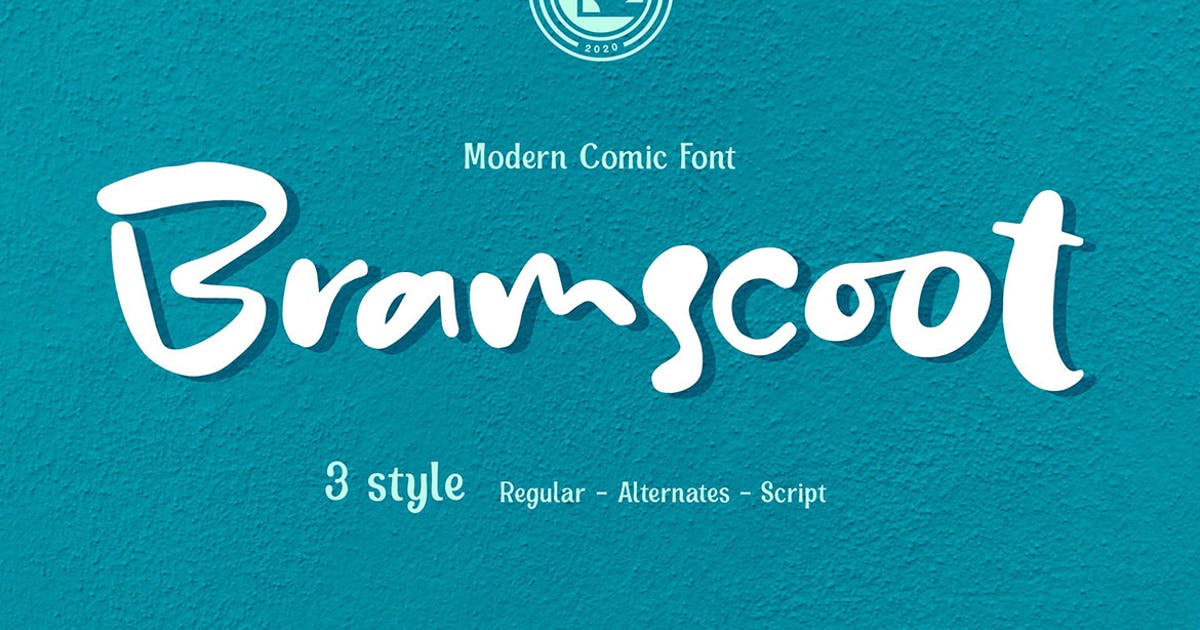Пример шрифта Bramscoot