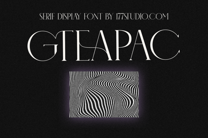 Пример шрифта Gteapac