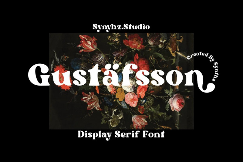 Пример шрифта Gustafsson