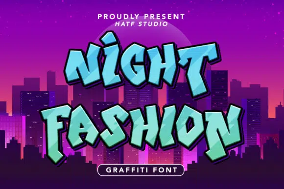 Пример шрифта Night Fashion