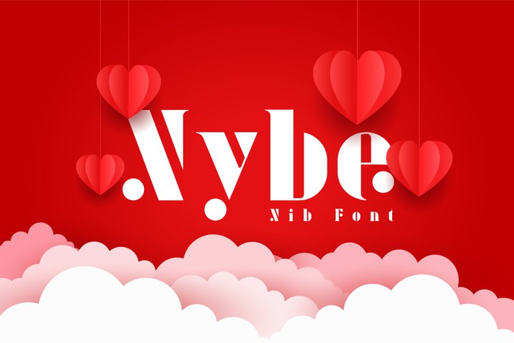 Пример шрифта Nybe Nib