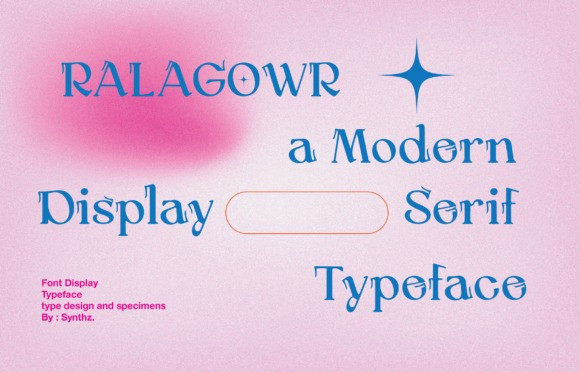 Пример шрифта Ralagowr