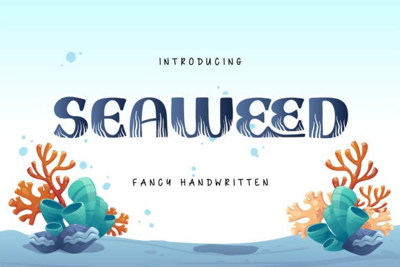 Пример шрифта Seaweed